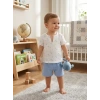 1/4 Yaş Müslin Kumaş Bebek Takımı