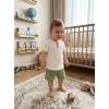 1/4 Yaş Müslin Kumaş Bebek Takımı