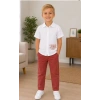 2/10 Yaş Müslin Gömlek Denim Pantolon Çocuk Takımı
