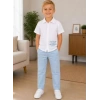 2/10 Yaş Müslin Gömlek Denim Pantolon Çocuk Takımı