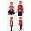 2/4 Yaş Şişme Yelekli 3 Parça Çocuk Takımı