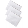 3’lü Özel Paket Premium Erkek Mendil Seti  %100 Pamuk 42x42 cm Beyaz