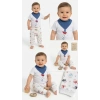 6/18 Ay Fularlı Çıtçıtlı Bady Bebek Takımı
