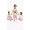 6/24 Ay Çiçek Baskılı Basic Bebek Takımı