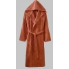 Bicomi Premium Kapüşonlu Unisex Bornoz - %100 Soft Pamuklu Yumuşak Doku (Kahve)