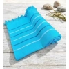 Hızlı Kuruyan, Yer Kaplamayan %100 Pamuklu Turkuaz Waves Plaj Peştemali