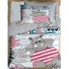 Terleme Karşıtı %100 Pamuklu Tropical Summer Yenidoğan Erkek Bebek Nevresim Takımı