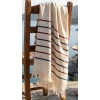 Hızlı Kuruyan, Hafif Tasarımlı Waves %100 Pamuklu Plaj Peştemali (70x150 cm)