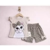 9/24 Ay Leopar Kedi Baskılı Bebek Takımı