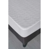 90x190 Sıvı Geçirmez Kapitoneli Tek Kişilik Alez Fitted Pamuklu