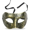 Altın Eskitme Yüz Maskesi - Antik Tarz Balo Maskesi