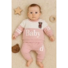 Baby Desenli 2li % 100 Pamuk Kız Bebek Takımı