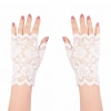 Beyaz Dantel Parmaksız Kısa Eldiven