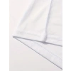 Biçomi Baskılı Oversize Bisiklet Yaka T-shirt - Beyaz