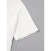 Biçomi Baskılı Oversize Bisiklet Yaka T-shirt - Beyaz