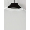 Biçomi Baskılı Oversize Bisiklet Yaka T-shirt - Beyaz