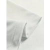 Biçomi Baskılı Oversize Bisiklet Yaka T-shirt - Beyaz