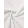 Biçomi Baskılı Oversize Bisiklet Yaka T-shirt - Beyaz
