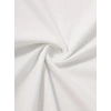Biçomi Baskılı Oversize Bisiklet Yaka T-shirt - Beyaz