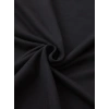 Biçomi Baskılı Oversize Bisiklet Yaka T-shirt - Siyah