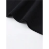 Biçomi Baskılı Oversize Bisiklet Yaka T-shirt - Siyah
