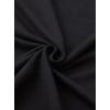 Biçomi Baskılı Oversize Bisiklet Yaka T-shirt - Siyah