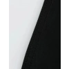 Biçomi Baskılı Oversize Bisiklet Yaka T-shirt - Siyah