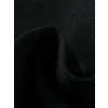 Biçomi Baskılı Oversize Bisiklet Yaka T-shirt - Siyah