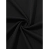 Biçomi Baskılı Oversize Bisiklet Yaka T-shirt - Siyah