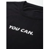 Biçomi Baskılı Oversize T-shirt - Siyah