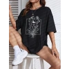 Biçomi Baskılı T-shirt - Siyah