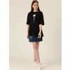 Biçomi Baskılı T-shirt - Siyah