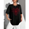 Biçomi Baskılı T-shirt - Siyah
