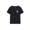 Biçomi Baskılı T-shirt - Siyah