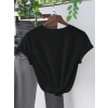 Biçomi Baskılı T-shirt - Siyah