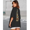 Biçomi Bisiklet Yaka Baskılı T-shirt - Siyah