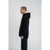 Biçomi Double Oversize Kapşonlu Nakışlı SweatShirt - Siyah