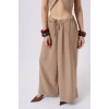 Biçomi Düşük Bel Oversize Keten Pantolon