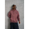 Biçomi Erkek 98 Baskılı Kapşonlu Sweat - Gül Kurusu