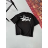 Biçomi Erkek Baskılı Oversize T-shirt - Siyah