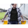Biçomi Erkek Bisiklet Yaka Baskılı Oversize T-Shirt - Siyah