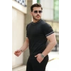 Biçomi Erkek Bisiklet Yaka Ribanalı Kısa Kollu Tshirt