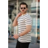 Biçomi Erkek çizgili Kısa Kollu T-shirt