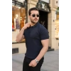 Biçomi Erkek Düğmeli Yaka Kısa Kollu Triko Tişört