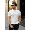 Biçomi Erkek Düğmeli Yaka Kısa Kollu Triko Tişört