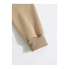 Biçomi Erkek Düz Kapüşonlu Sweat - Bej