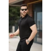 Biçomi Erkek Fermuarlı Yaka Kısa Kollu Tişört