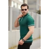 Biçomi Erkek Fermuarlı Yakalı Kısa Kollu T-shirt
