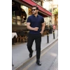 Biçomi Erkek Fermuarlı Yakalı Kısa Kollu Tshirt