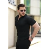 Biçomi Erkek Fermuarlı Yakalı Kısa Kollu Tshirt